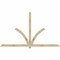 Ekena Millwork Redmond Rough Sawn Timber Gable Bracket, Douglas Fir, 108"W x 63"H x 2"D x 4"F, 14/12 Pitch GBW108X63X0204RED00RDF - alternate 1